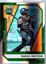 2021 Panini Elite Extra Edition #16 Kahlil Watson Status Green #/499