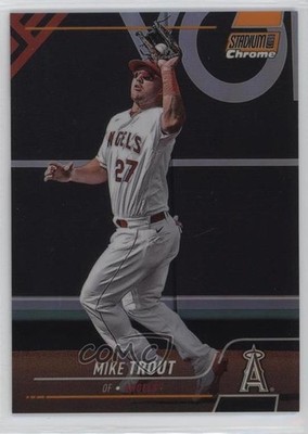 2022 Topps Stadium Club Orange Chrome Refractor 39/99 Mike Trout #200 n0c