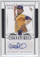 2015 National Treasures College Rookie Signatures 83/99 Anthony Ranaudo Auto 0s5