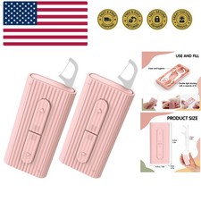 Dental Floss Portable Case, Storage 10 Picks Floss in Box,Floss Pick Dispense...