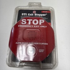 Safety Technology International STI-6400 Exit Stopper Exit Alarm NEW