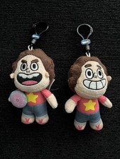 Lot Of 2 Cartoon Network Steven Universe Mini Plush Keychain 8” Including Clip