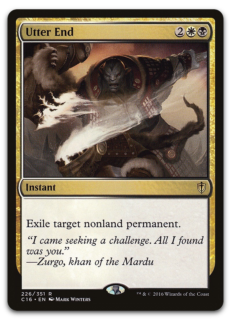 Utter End #226 (NM) Commander 2016 C16 Magic MTG