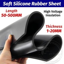 Soft Rubber Sheet Gasket Sheet Solid Black Smooth Squares Thick 1mm-20mm