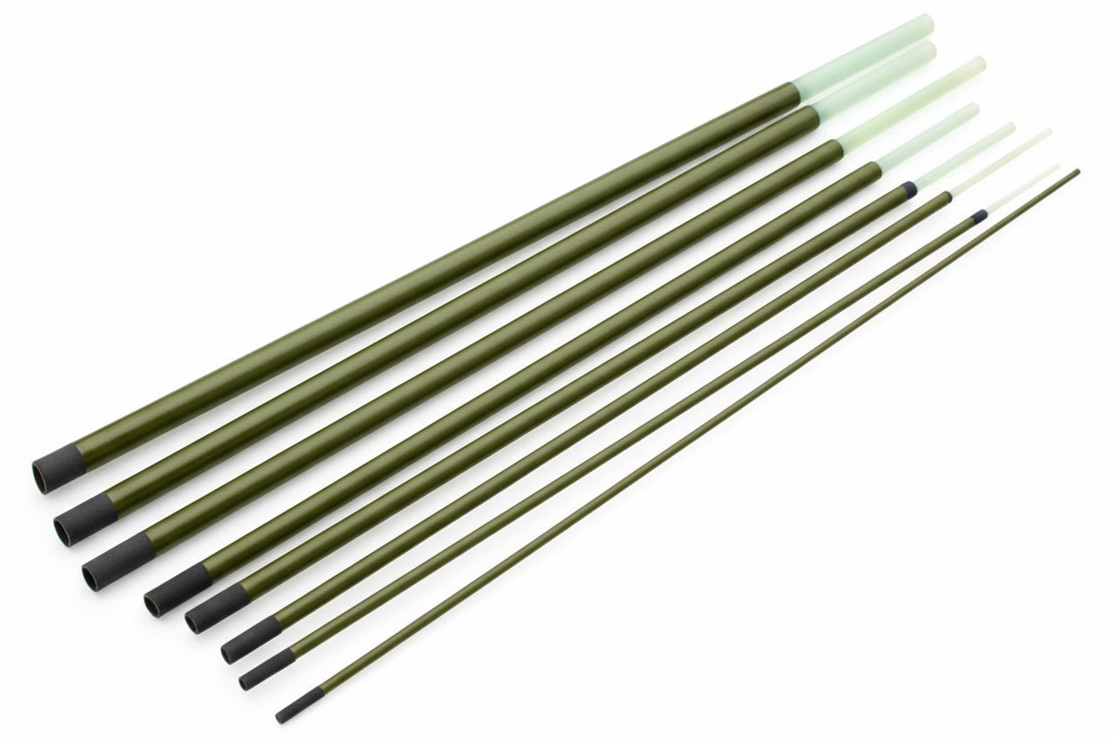 Rodmaker 247 TREK 6'6" 2/3wt 8pc Travel Fly Rod Blank &ndash; UNI S Glass &ndash; OLIVE