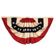 Americana USA Vintage Flag Bunting 36 X 70  July 4th Home Decor