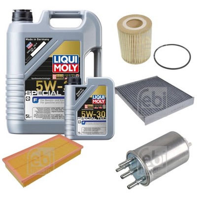 FEBI Inspektionspaket 6L LIQUI MOLY SPECIAL TEC F 5W-30 für Land Rover Range LW