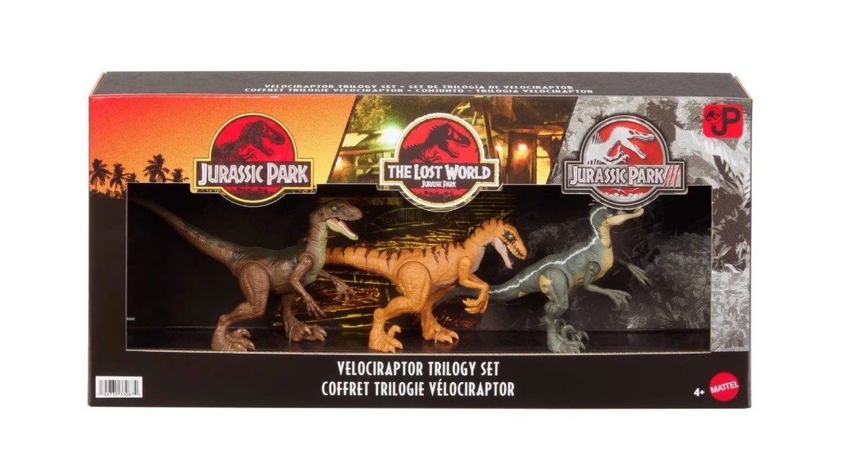 Jurassic World Velociraptor Trilogy Set - Jurassic Park - New - AU