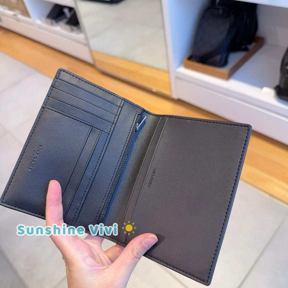 NWT Coach Passport Card Case In Signature Canvas With Penguin Print ccp94 - Image 2 of 4