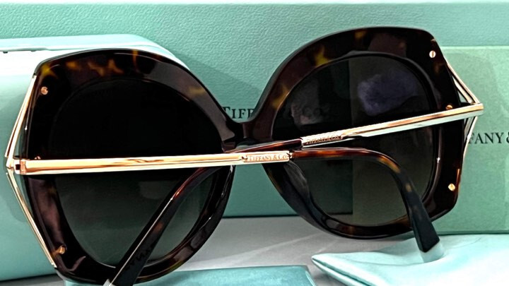 Tiffany & Co TF4169-F 8015/3B Butterfly Havana Brown  display picture 1