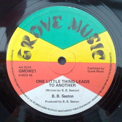 B B  SEATON '' ONE THING LEADS TO ANOTHER  ''UNPLAYED EX STOCK COPY UK GROVE 12''