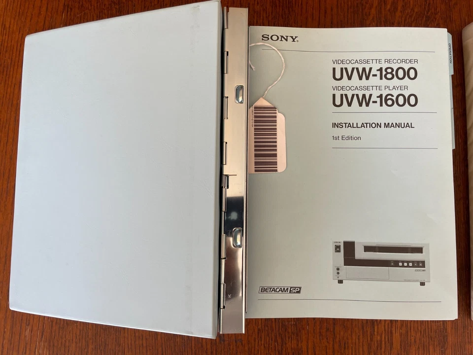 Sony UVW-1800/UVW-1600 VCR Service Manuals - Vol.1 1st Ed. & Vol.2 Supplement 2 - Изображение 2 из 4