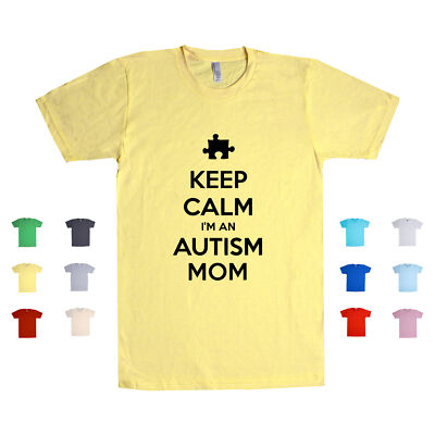 Keep Calm I'm An Autism Mom awareness asd special education Unisex T Shirt