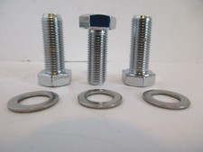SB BB CHEVY CHROME CRANK PULLEY BOLT KIT 3/8-...