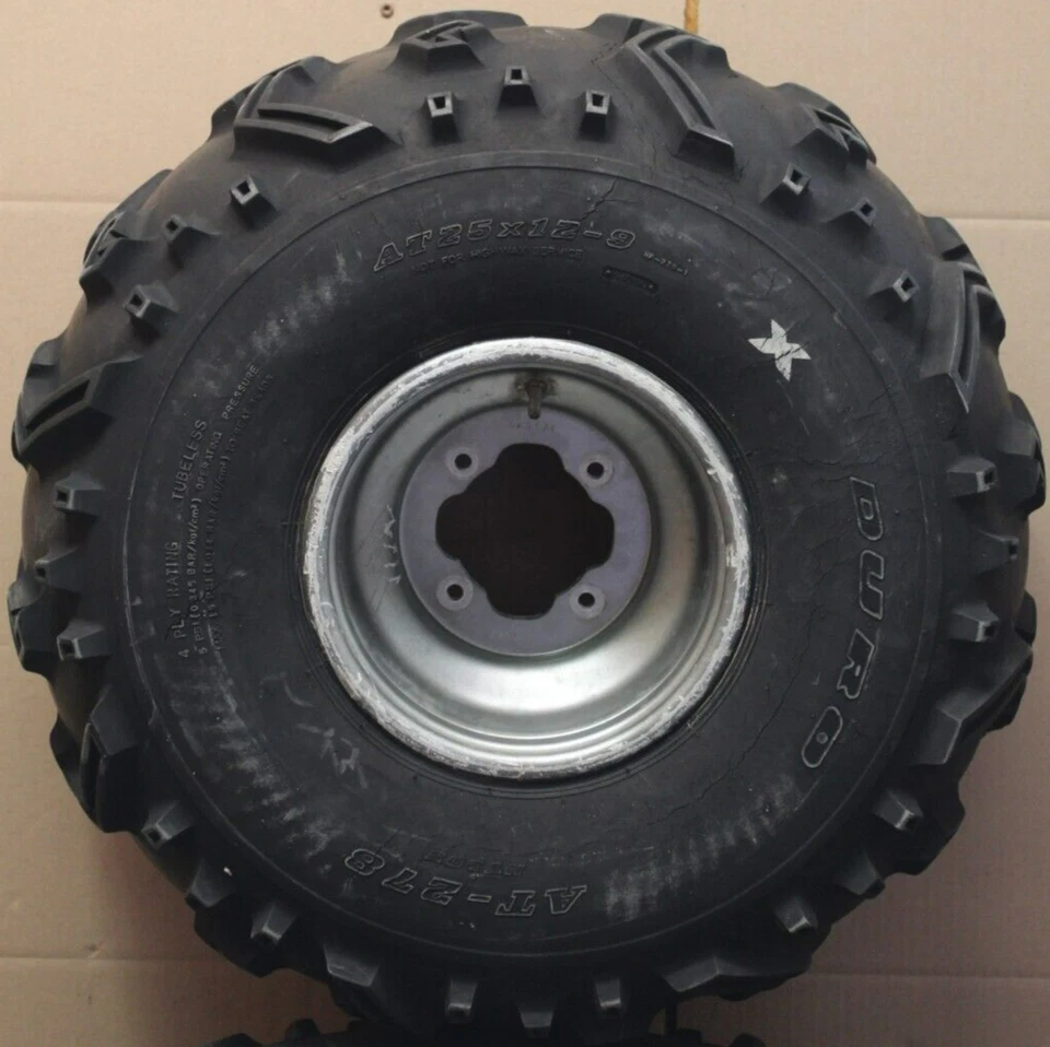 Genuine Yamaha 4x115 Rear Rims Wheels Rim Wheel Duro Rear Tires 25x12x9 BT1 Foto 2 de 4