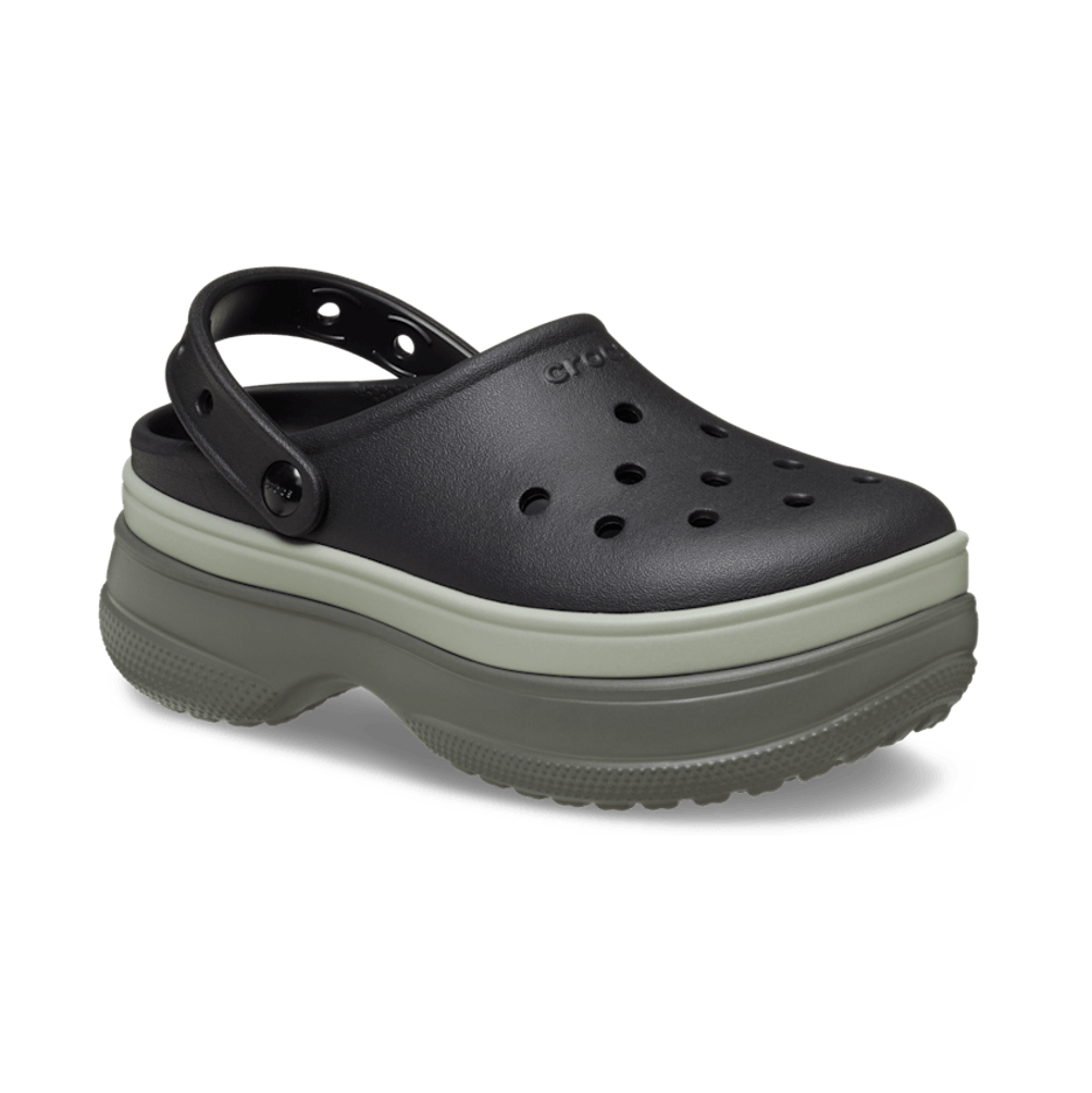 NEW CROCS SCLASSIC STACKED CLOG 211355 Black | eBay