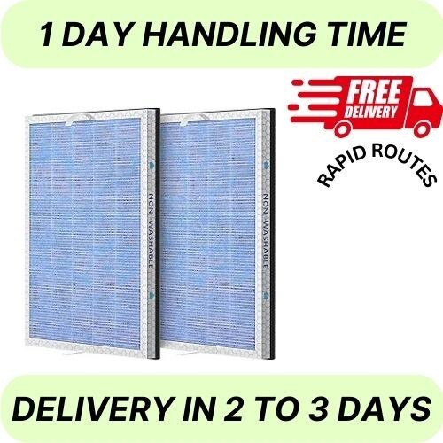 2 PACK MSA3/MSA3S True HEPA Replacement Filter Compatible with Membrane