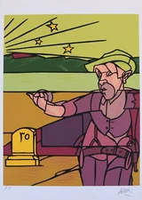 Valerio Adami - serigrafia originale, firmata, 70x50.