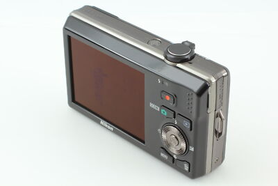 Black Nikon COOLPIX S6000 14.2 MP 7x Zoom Compact Digital Camera