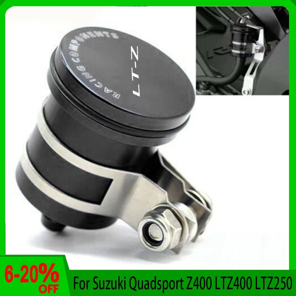 For Suzuki Quadsport LTZ400 LTZ250 Brake Fluid Reservoir Tank Oil Fluid Cup Foto 3 de 4