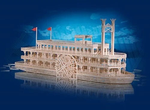 Matchitecture MT6630 - Mississippi River Boat Matchstick Model Wooden Kit - T48 - Image 2 of 4