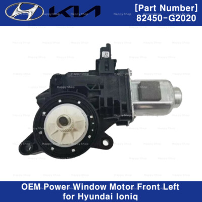 82450G2020 Genuine OEM Power Window Motor Front Left for Hyundai Ioniq 17-22