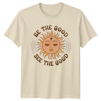 Be The Good See The Good Vintage Boho Celestial Sun T-Shirt