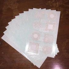 10 Mrs Grossmans Lace Medallions Stickers Victorian Seal Laser Cut Doilies Tat