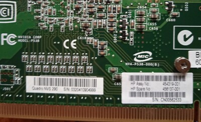PNY NVIDIA Quadro NVS 290 (256 MB) inkl DMS-59 Kabel an 2 x Sub-D