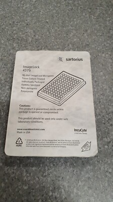 Sartorius IncuCyte, 96-well ImageLock Microplate, ImageLock 4379. Pack of 10