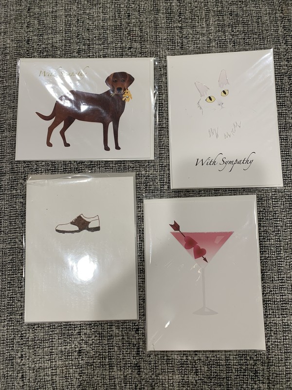 Studio Daedre Lot of 4 Greeting Cards Blank Inside