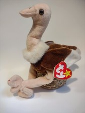 1997 TY Stretch the Ostrich Beanie Baby P.V.C. Pellets -- RETIRED