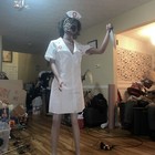 Party City Animated Faceless Nurse W/ Box Retired Halloween Prop Animatronic — photo 3