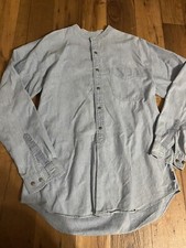 Graphite Jeanswear Denim Long Sleeve Button Down Shirt Size Medium