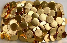 Buttons 23mm 36L Gold Brushed Metal Polished Shank Jacket Craft Button Q628A