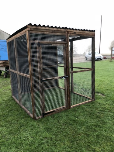 Animal Run 6FT x 6FT x 6FT Pet Run 16G Rabbit Chicken Cat Pen Bird Aviary - Picture 17 of 38