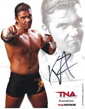 GT109  FRANKIE KAZARIAN   signed  wrestling photo w/COA  ***BONUS*** PLEASE READ