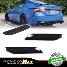 Smoke Lens Left&Right Rear Bumper Light Reflector Set For Toyota Camry 2018-2023