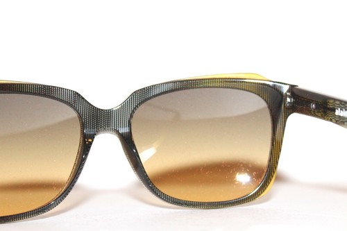 NEW ALAIN MIKLI A05027 F00111 DOT BLACK YELLOW AUTHENTIC SUNGLASSES 56-17 MM - Picture 6 of 9