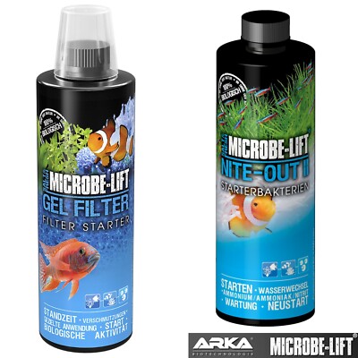 ARKA Microbe Lift Gel Filter Starter + Nite Out II je 473ml