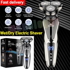 Wet Dry Electric Beard Shaver Trimmer Razor USB Rechargeable Men Grooming Kit