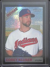 2015 Topps Heritage Black Refractor #THC-484 Corey Kluber No 25 of 66