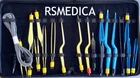 High Class Bipolar Bayonet Forceps Electrosurgical Instruments Set