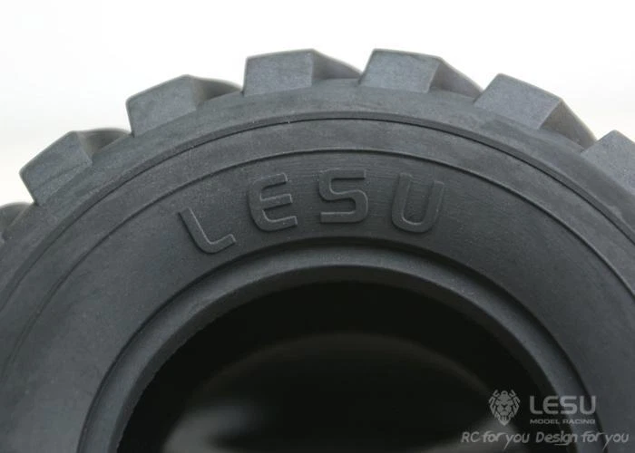 LESU 110MM Diameter 45MM Height Wheel Rubber Tyres 1/15 Scale Loader Car Model - Image 4 of 4