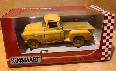 kinsmart 1955 muddy chevy stepside 3100 pick up 1:32 scale tan
