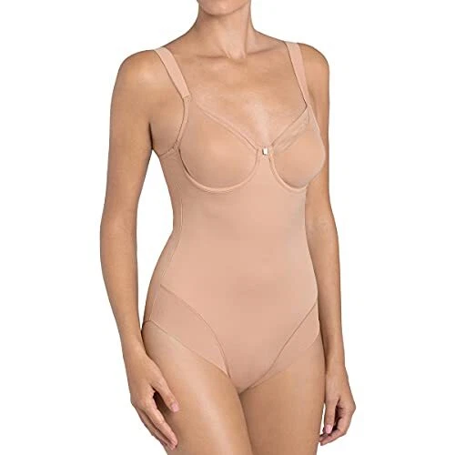 New Triumph Size 40D Women's True Shape Sens BSW Bodysuit Shapewear Beige