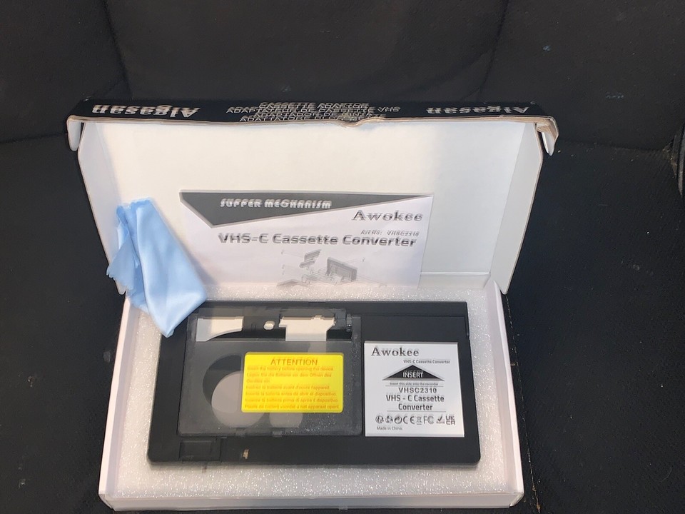 VHSC Cassette Adapter Converter Compatible With SVHS Camcorders JVC