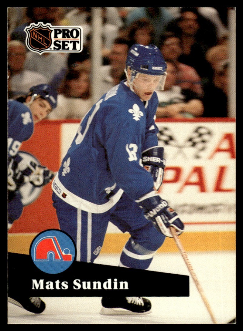 199192 Pro Set 197 Mats Sundin Quebec Nordiques eBay