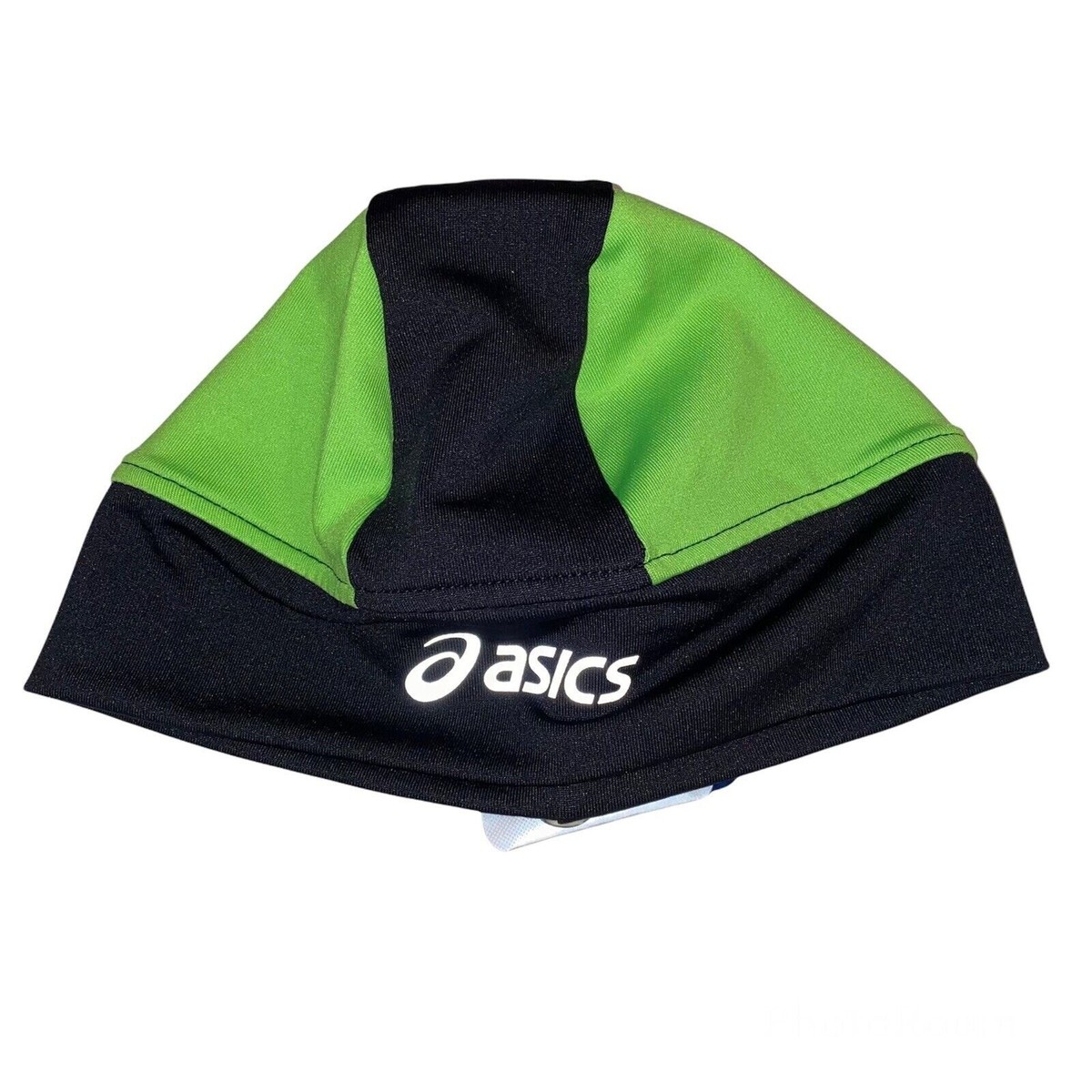 isecai Whimgy Beanie BLACK×Green Asics One Size Runners Beanie Utility Hat Green Black