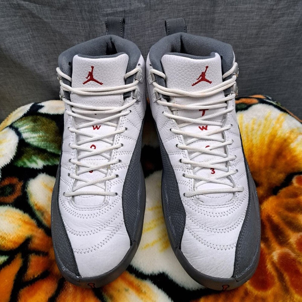 Size 8 Nike Air Jordan 12 Retro Dark Grey 130690-160 OG Playoff